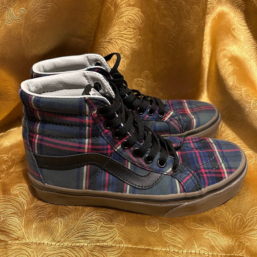 Plaid Sk8-Hi Vans